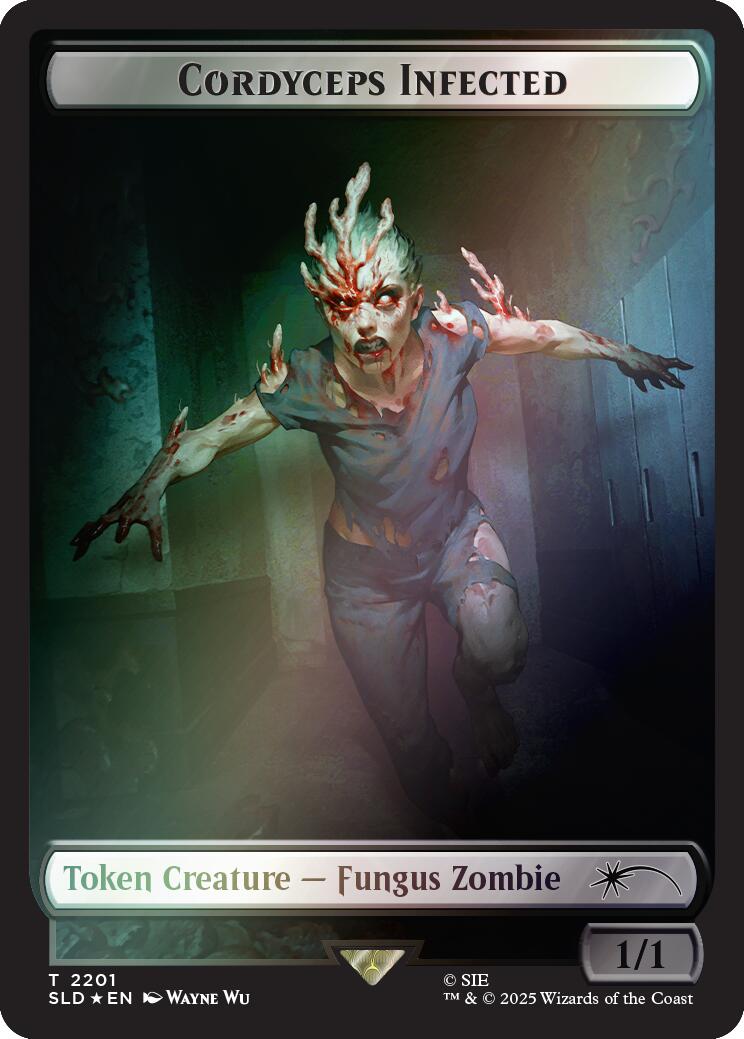 Cordyceps Infected Token (2201) (Rainbow Foil) [Secret Lair Drop Series] | Gear Gaming Fayetteville