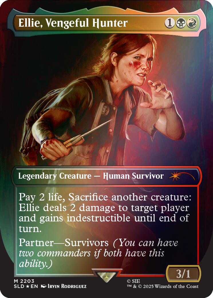 Ellie, Vengeful Hunter (Rainbow Foil) [Secret Lair Drop Series] | Gear Gaming Fayetteville