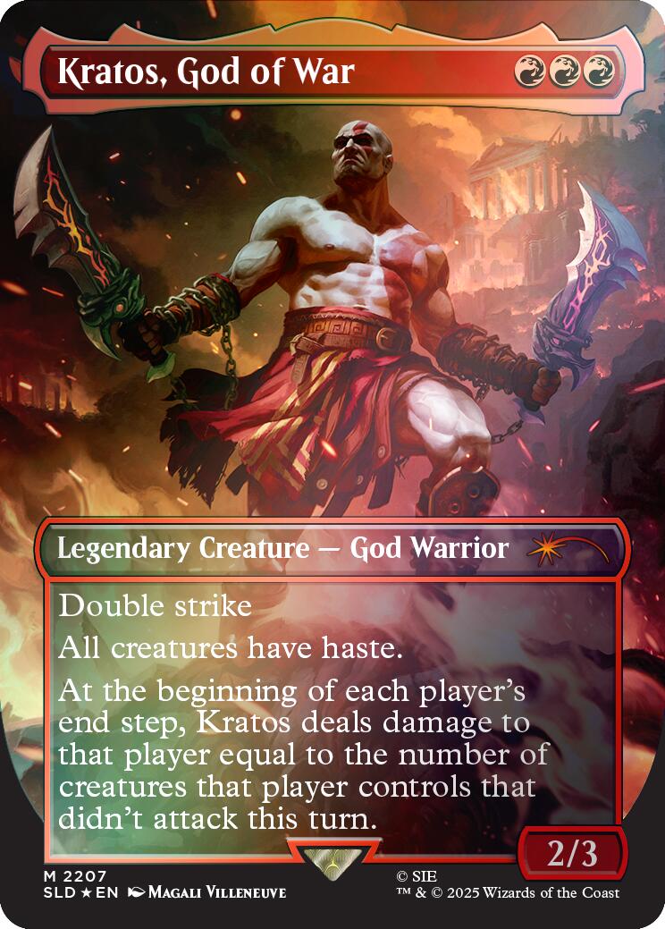 Kratos, God of War (Rainbow Foil) [Secret Lair Drop Series] | Gear Gaming Fayetteville