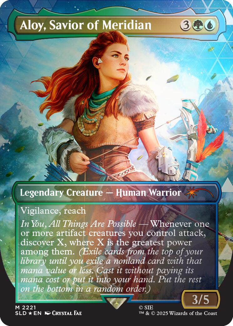 Aloy, Savior of Meridian (Rainbow Foil) [Secret Lair Drop Series] | Gear Gaming Fayetteville