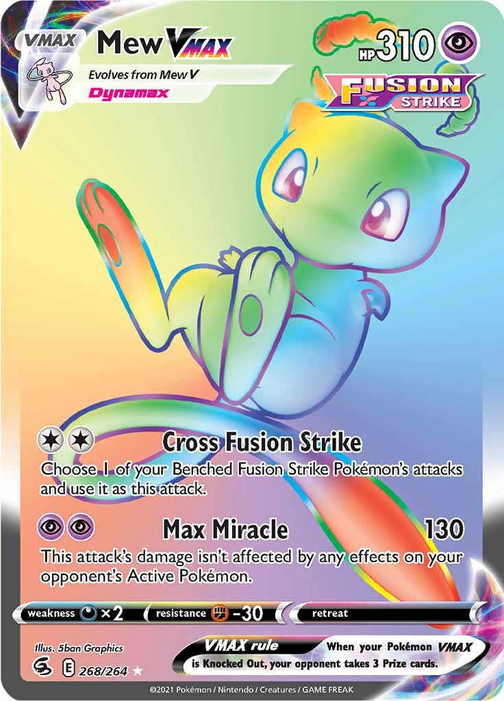 Mew VMAX (268/264) [Sword & Shield: Fusion Strike] | Gear Gaming Fayetteville