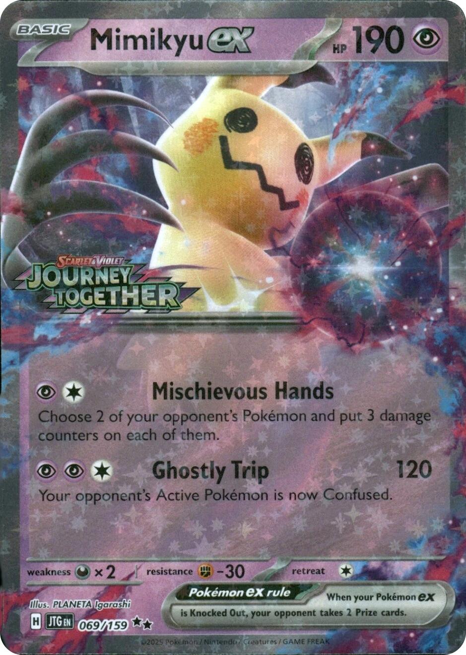 Mimikyu ex (069/159) (Journey Together Stamped) [Miscellaneous Cards] | Gear Gaming Fayetteville