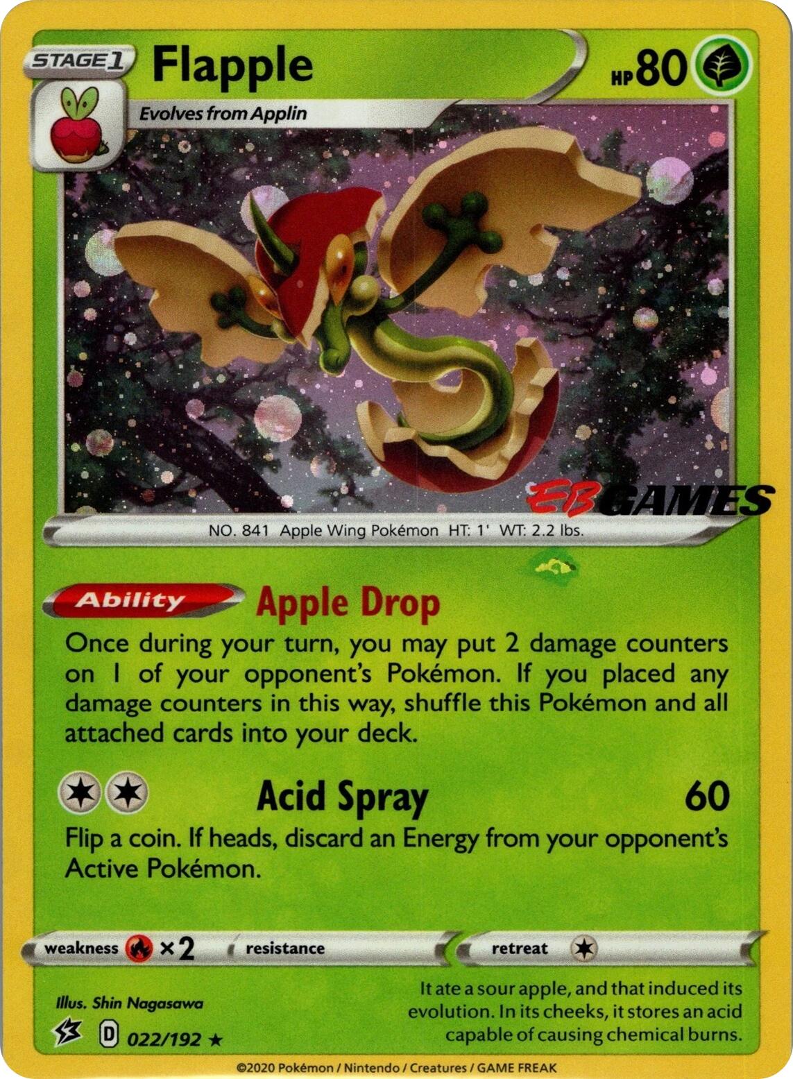 Flapple (022/192) (EB Games Exclusive APAC) [Miscellaneous Cards] | Gear Gaming Fayetteville