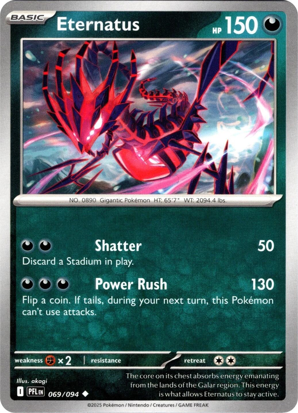 Eternatus (069/094) (Reverse Holo) [Mega Evolution: Phantasmal Flames] | Gear Gaming Fayetteville