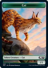 Cat (020) // Dog Double-Sided Token [Core Set 2021 Tokens] | Gear Gaming Fayetteville