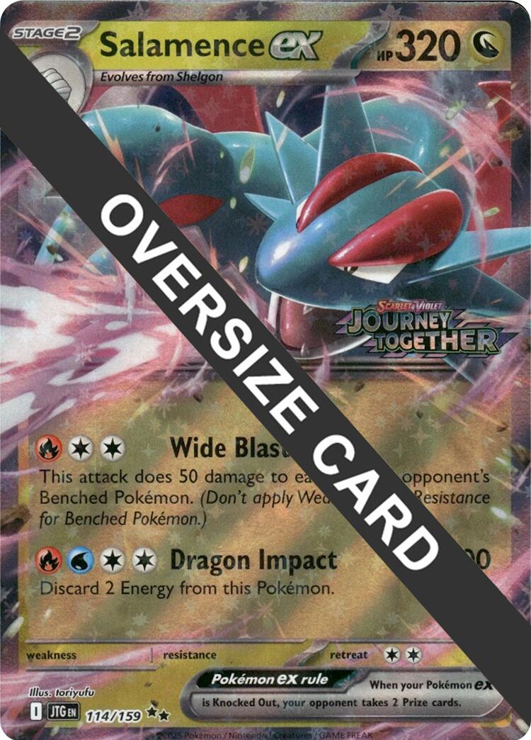 Salamence ex (114/159) (Jumbo Card) [Scarlet & Violet: Journey Together] | Gear Gaming Fayetteville