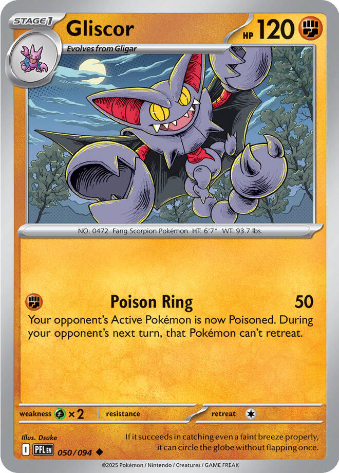 Gliscor (050/094) [Mega Evolution: Phantasmal Flames] | Gear Gaming Fayetteville