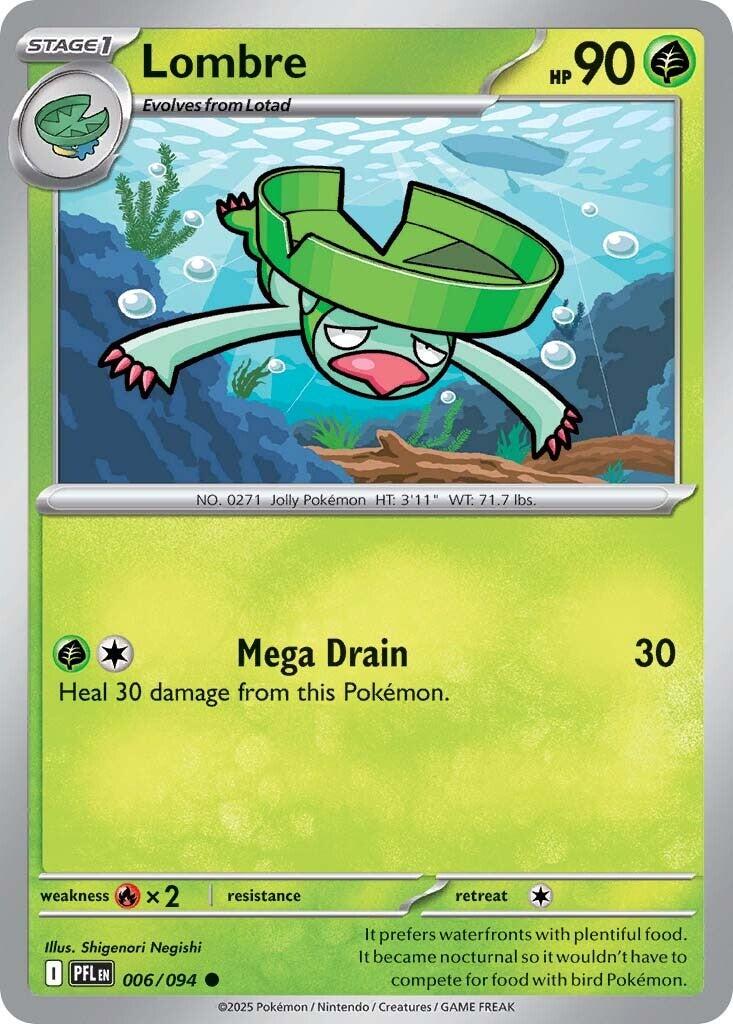 Lombre (006/094) [Mega Evolution: Phantasmal Flames] | Gear Gaming Fayetteville