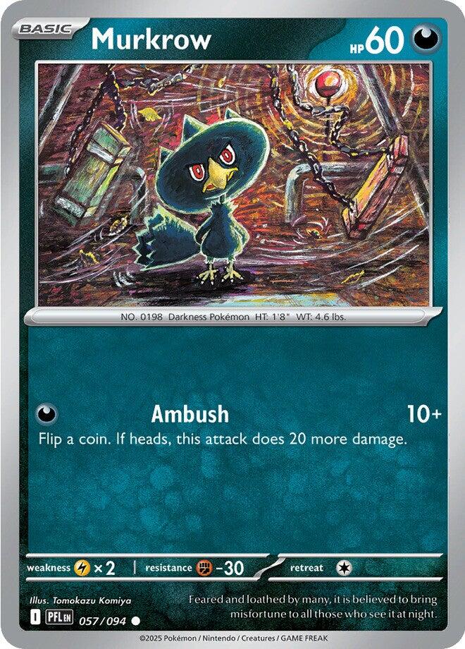 Murkrow (057/094) [Mega Evolution: Phantasmal Flames] | Gear Gaming Fayetteville