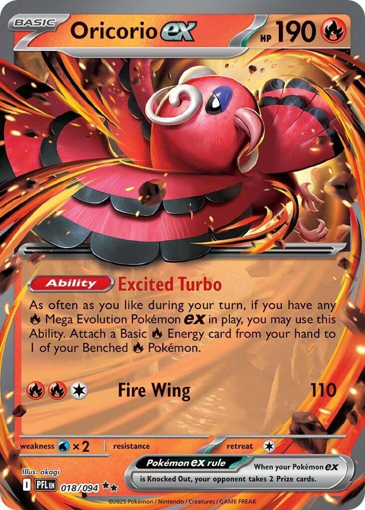 Oricorio ex (018/094) [Mega Evolution: Phantasmal Flames] | Gear Gaming Fayetteville