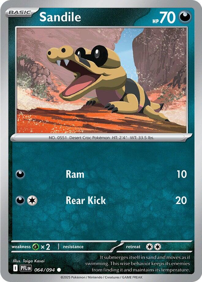 Sandile (064/094) [Mega Evolution: Phantasmal Flames] | Gear Gaming Fayetteville