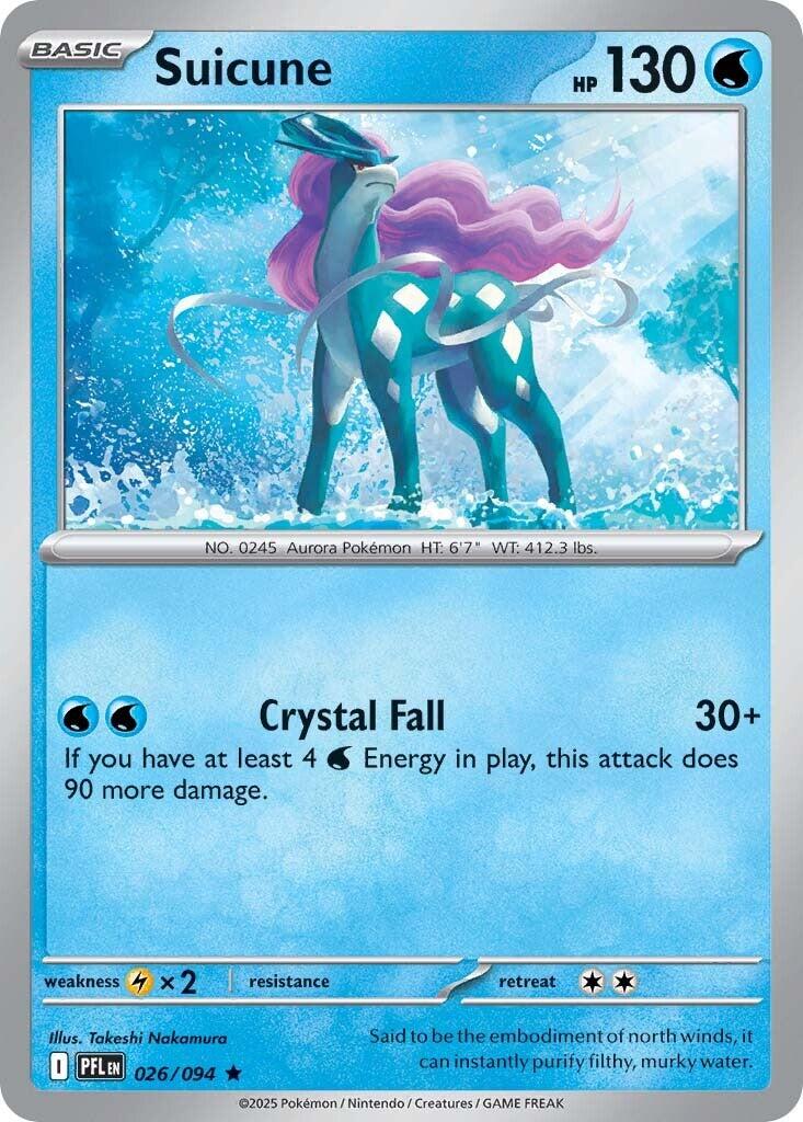 Suicune (026/094) [Mega Evolution: Phantasmal Flames] | Gear Gaming Fayetteville