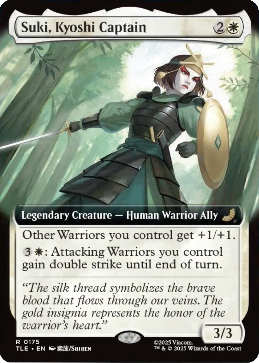 Suki, Kyoshi Captain (Extended Art) [Avatar: The Last Airbender: Eternal-Legal] | Gear Gaming Fayetteville