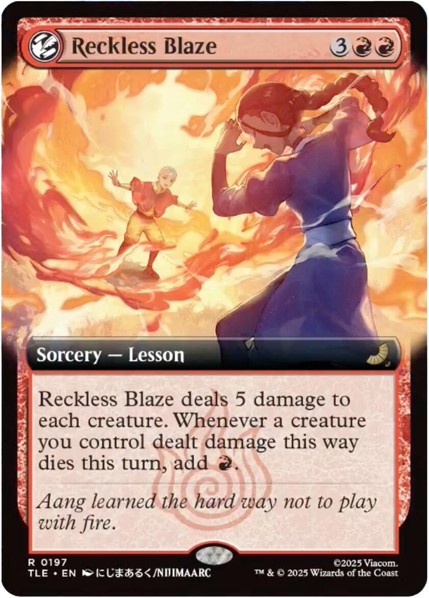 Reckless Blaze (Extended Art) [Avatar: The Last Airbender: Eternal-Legal] | Gear Gaming Fayetteville