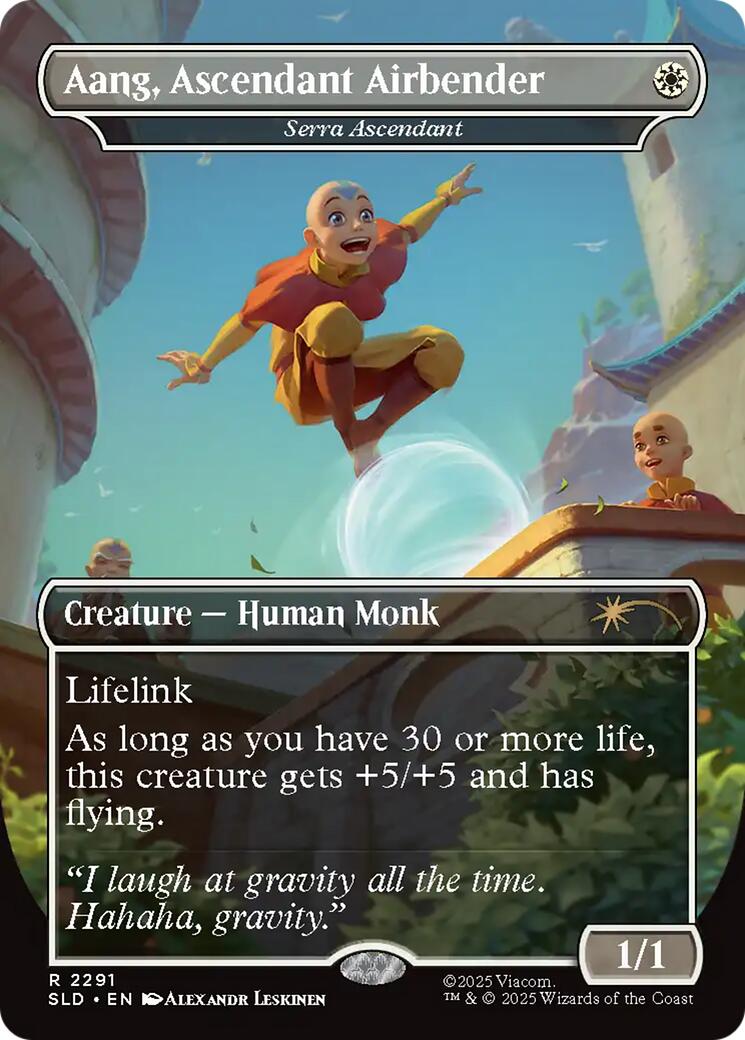 Aang, Ascendant Airbender - Serra Ascendant [Secret Lair Drop Series] | Gear Gaming Fayetteville