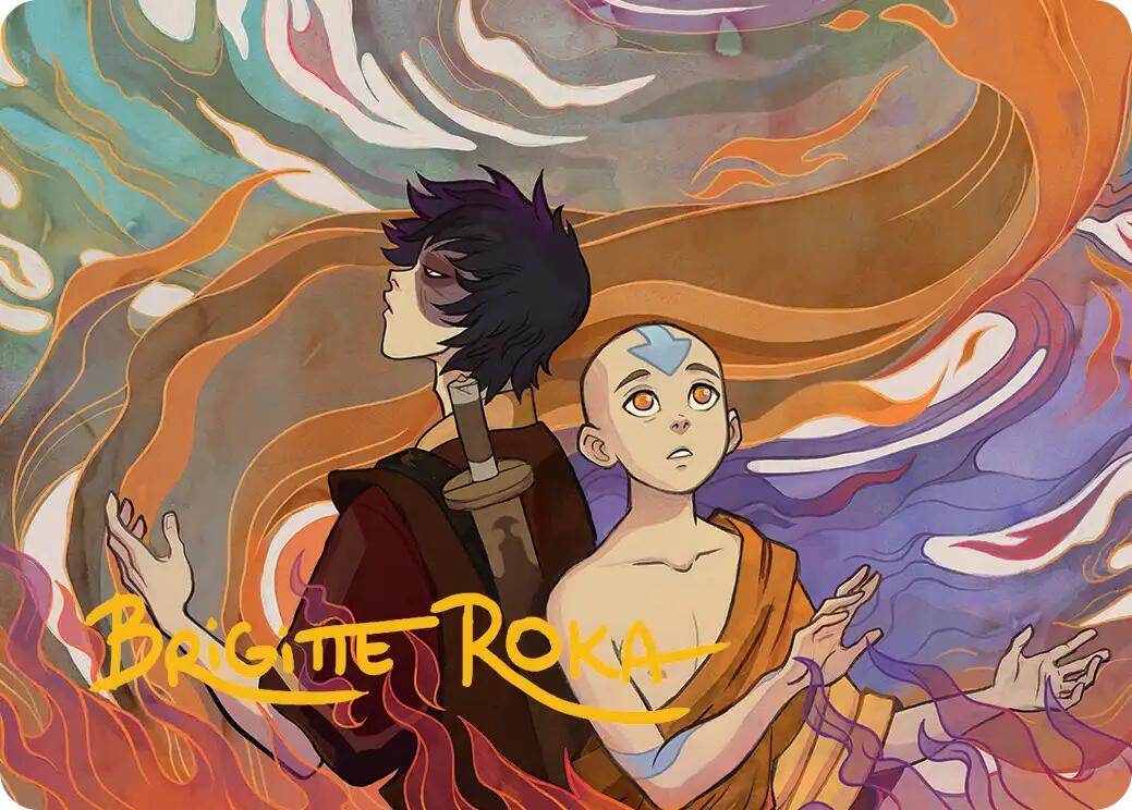 Fated Firepower Art Card (Gold-Stamped Signature) [Avatar: The Last Airbender Art Series] | Gear Gaming Fayetteville