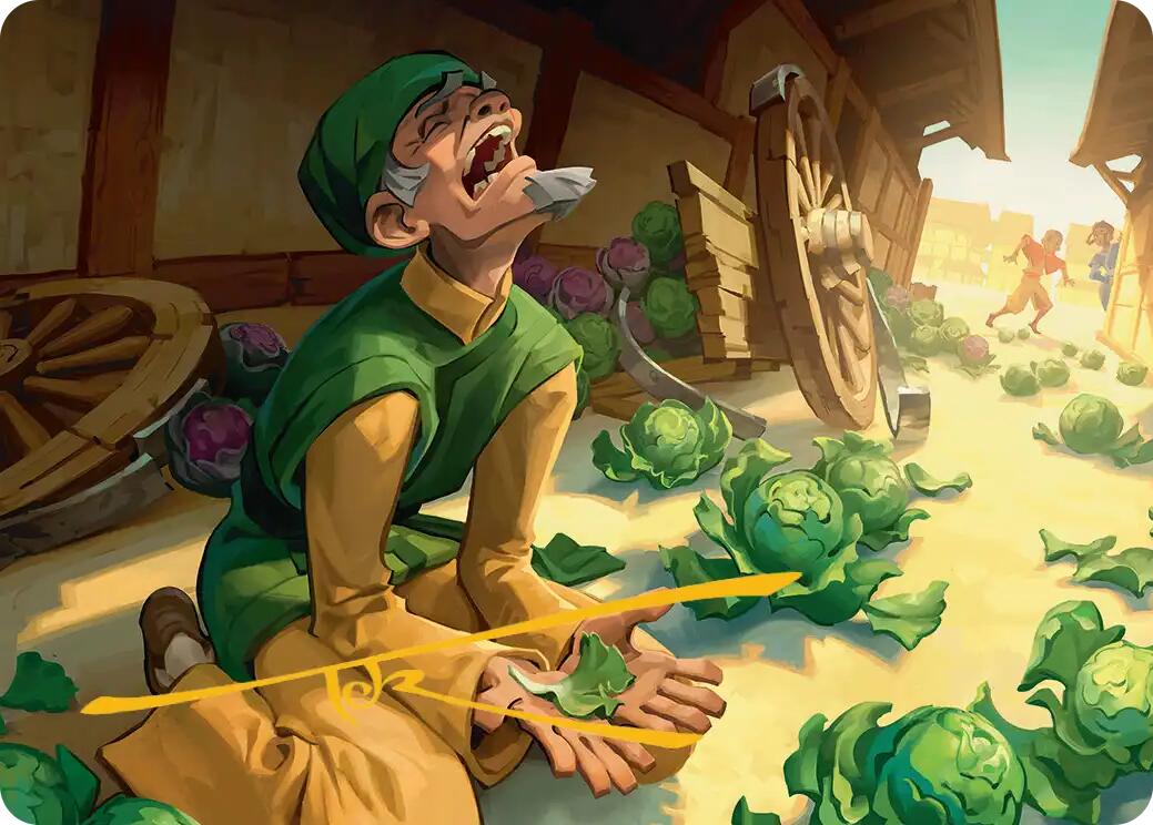 Unlucky Cabbage Merchant Art Card (Gold-Stamped Signature) [Avatar: The Last Airbender Art Series] | Gear Gaming Fayetteville