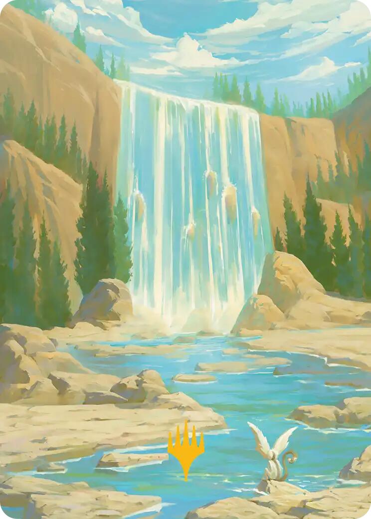 Island Art Card (Gold-Stamped Signature) [Avatar: The Last Airbender Art Series] | Gear Gaming Fayetteville