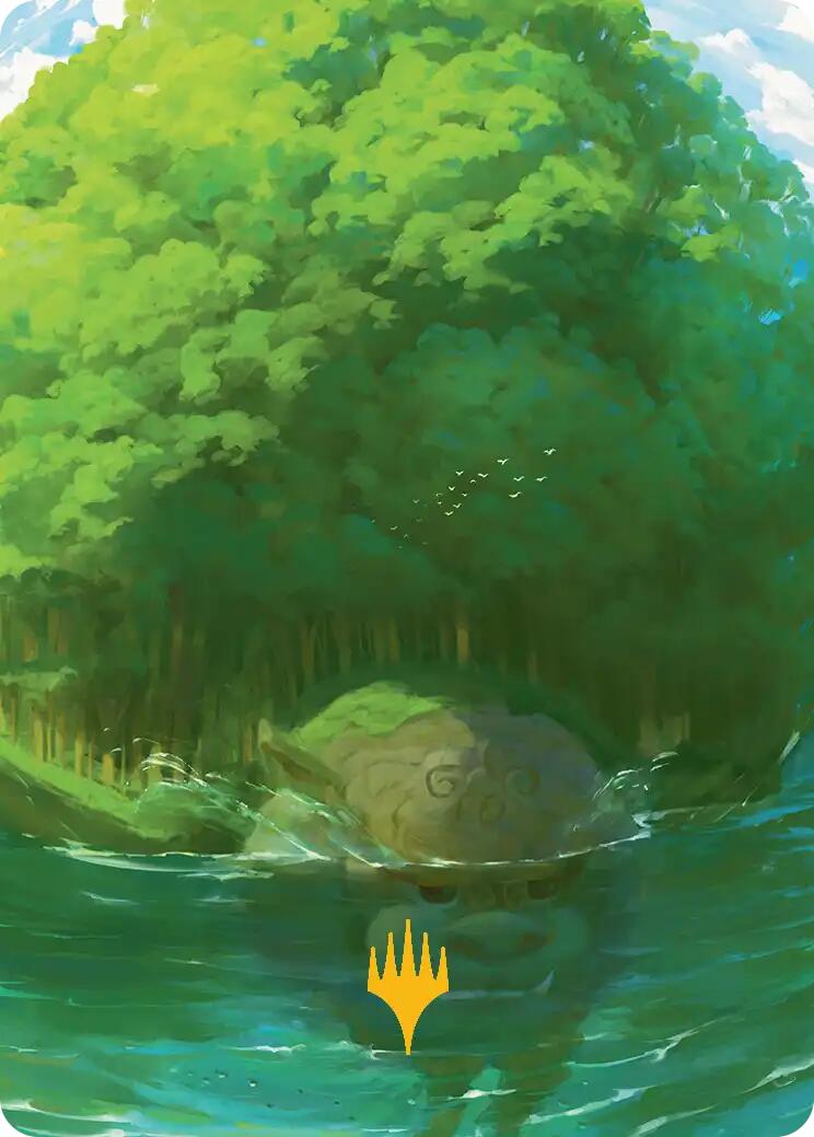 Forest Art Card (Gold-Stamped Planeswalker Symbol) [Avatar: The Last Airbender Art Series] | Gear Gaming Fayetteville