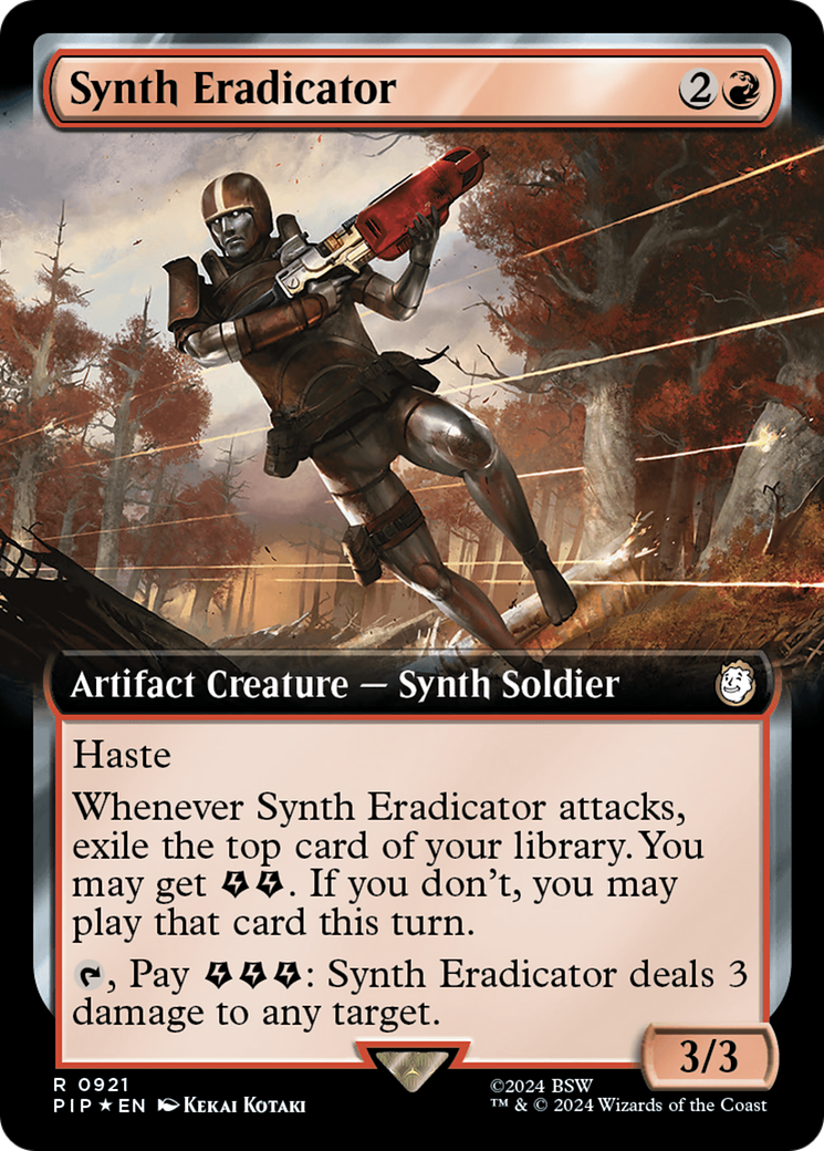 Synth Eradicator (Extended Art) (Surge Foil) [Fallout] | Gear Gaming Fayetteville