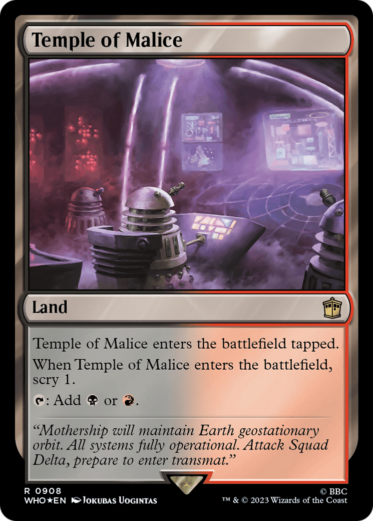 Temple of Malice (Surge Foil) [Doctor Who] | Gear Gaming Fayetteville