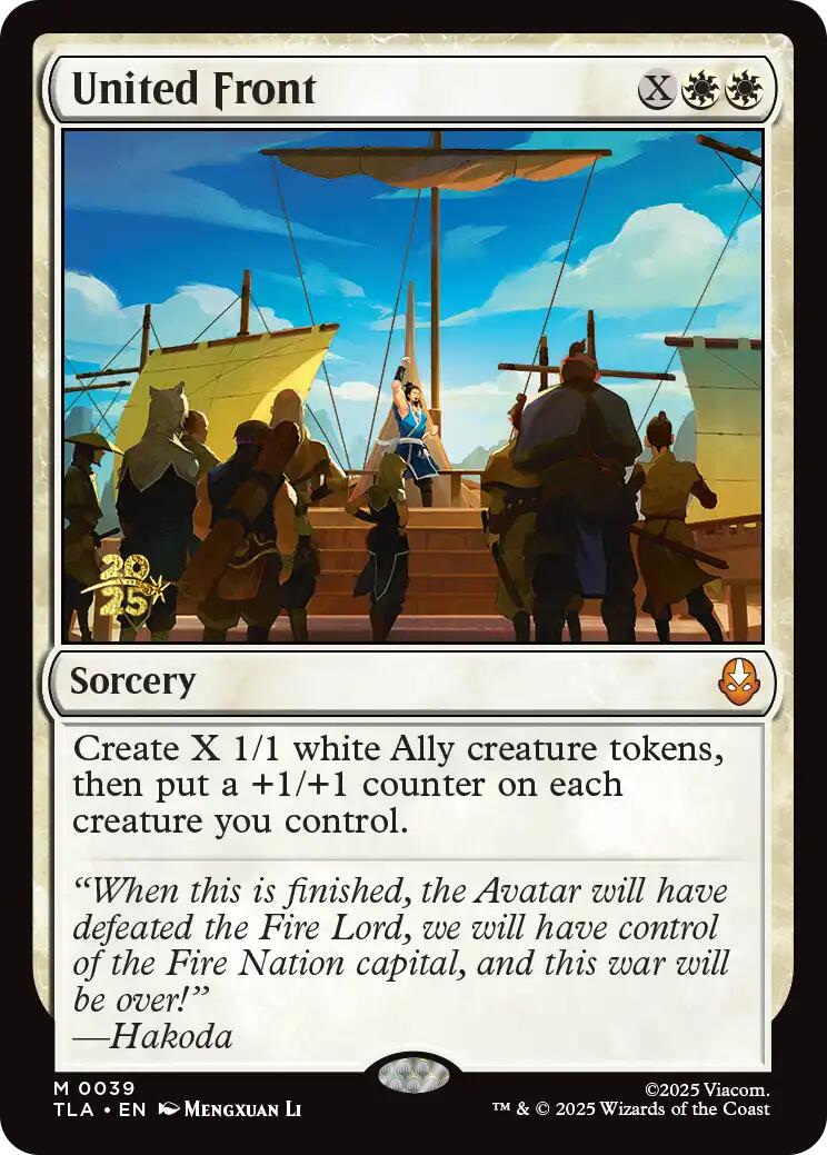 United Front [Avatar: The Last Airbender Prerelease Cards] | Gear Gaming Fayetteville