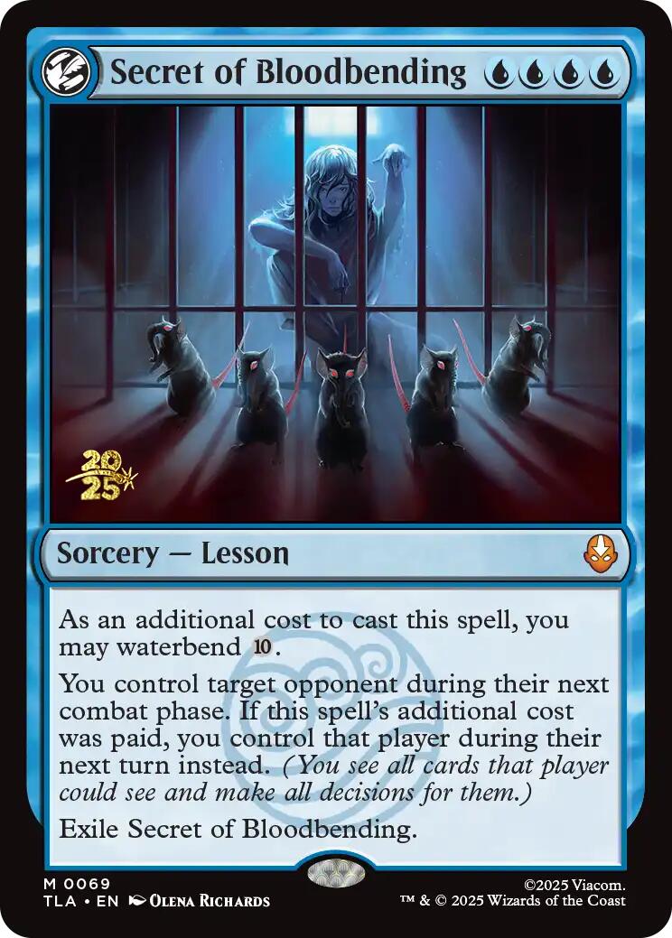 Secret of Bloodbending [Avatar: The Last Airbender Prerelease Cards] | Gear Gaming Fayetteville