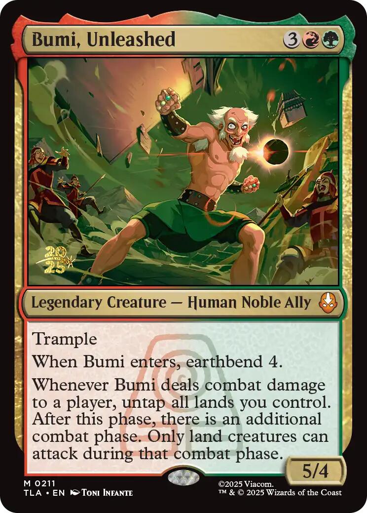 Bumi, Unleashed [Avatar: The Last Airbender Prerelease Cards] | Gear Gaming Fayetteville
