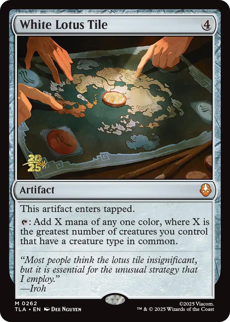 White Lotus Tile [Avatar: The Last Airbender Prerelease Cards] | Gear Gaming Fayetteville