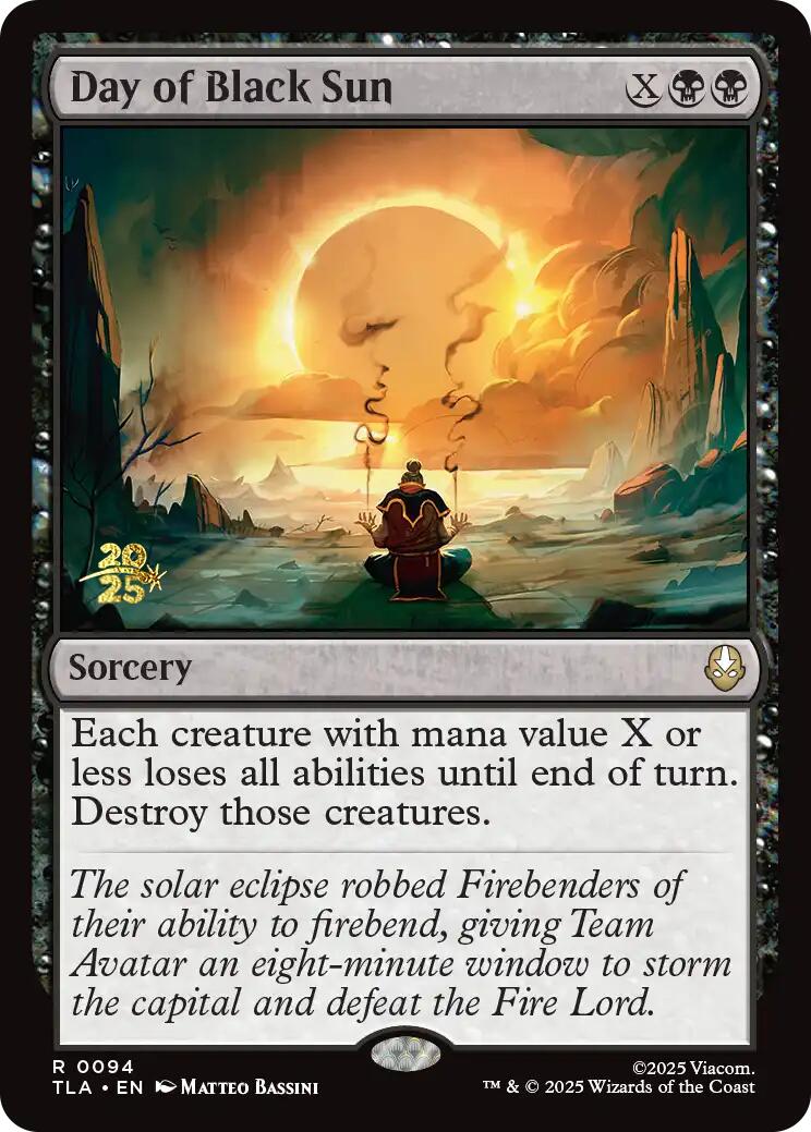 Day of Black Sun [Avatar: The Last Airbender Prerelease Cards] | Gear Gaming Fayetteville
