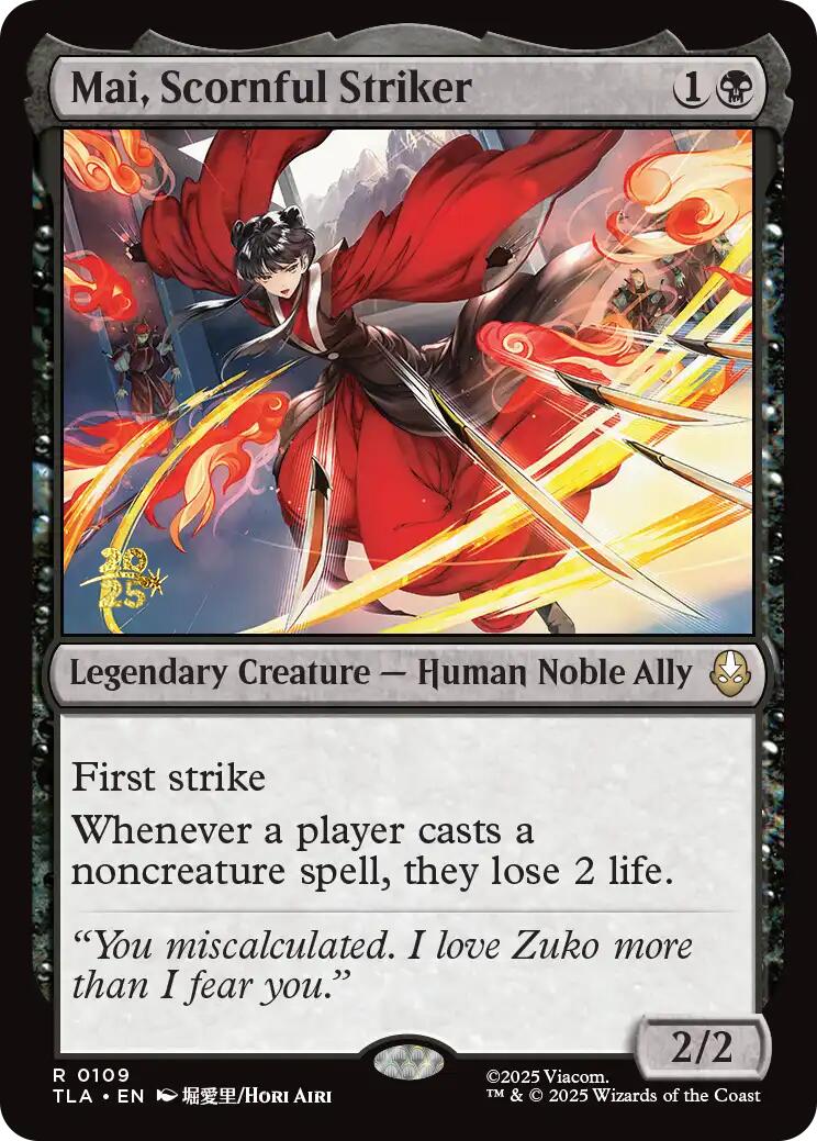 Mai, Scornful Striker [Avatar: The Last Airbender Prerelease Cards] | Gear Gaming Fayetteville