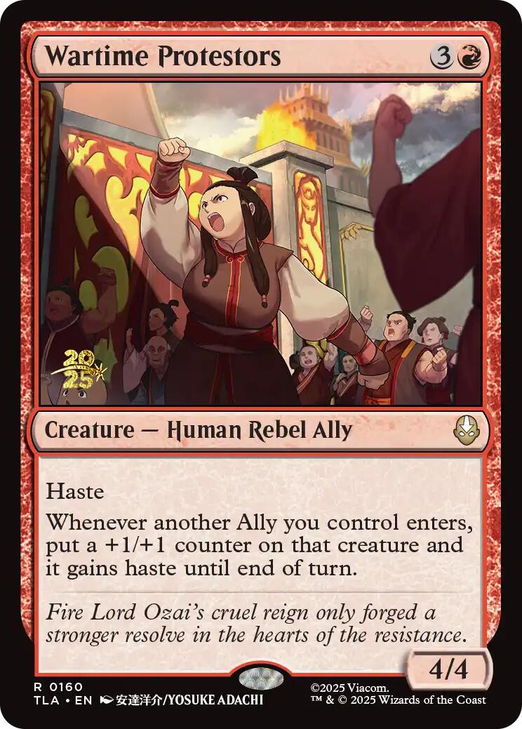 Wartime Protestors [Avatar: The Last Airbender Prerelease Cards] | Gear Gaming Fayetteville