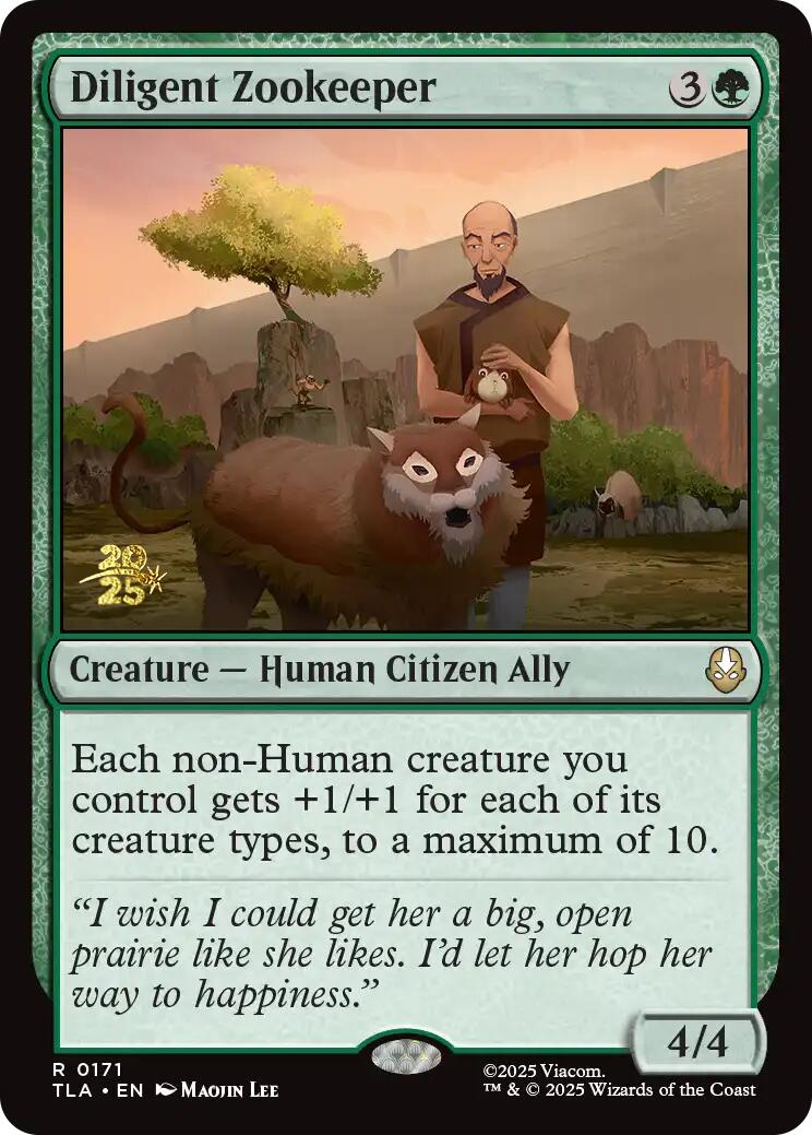 Diligent Zookeeper [Avatar: The Last Airbender Prerelease Cards] | Gear Gaming Fayetteville