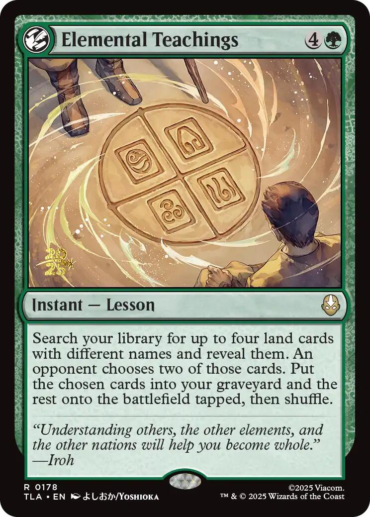 Elemental Teachings [Avatar: The Last Airbender Prerelease Cards] | Gear Gaming Fayetteville