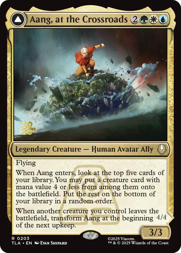 Aang, at the Crossroads [Avatar: The Last Airbender Prerelease Cards] | Gear Gaming Fayetteville