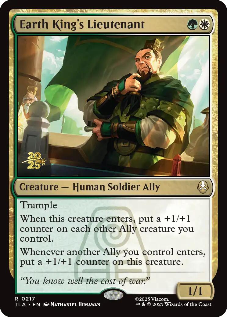 Earth King's Lieutenant [Avatar: The Last Airbender Prerelease Cards] | Gear Gaming Fayetteville