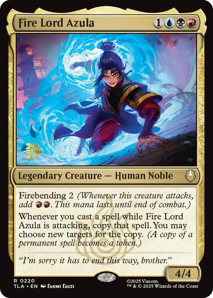 Fire Lord Azula [Avatar: The Last Airbender Prerelease Cards] | Gear Gaming Fayetteville