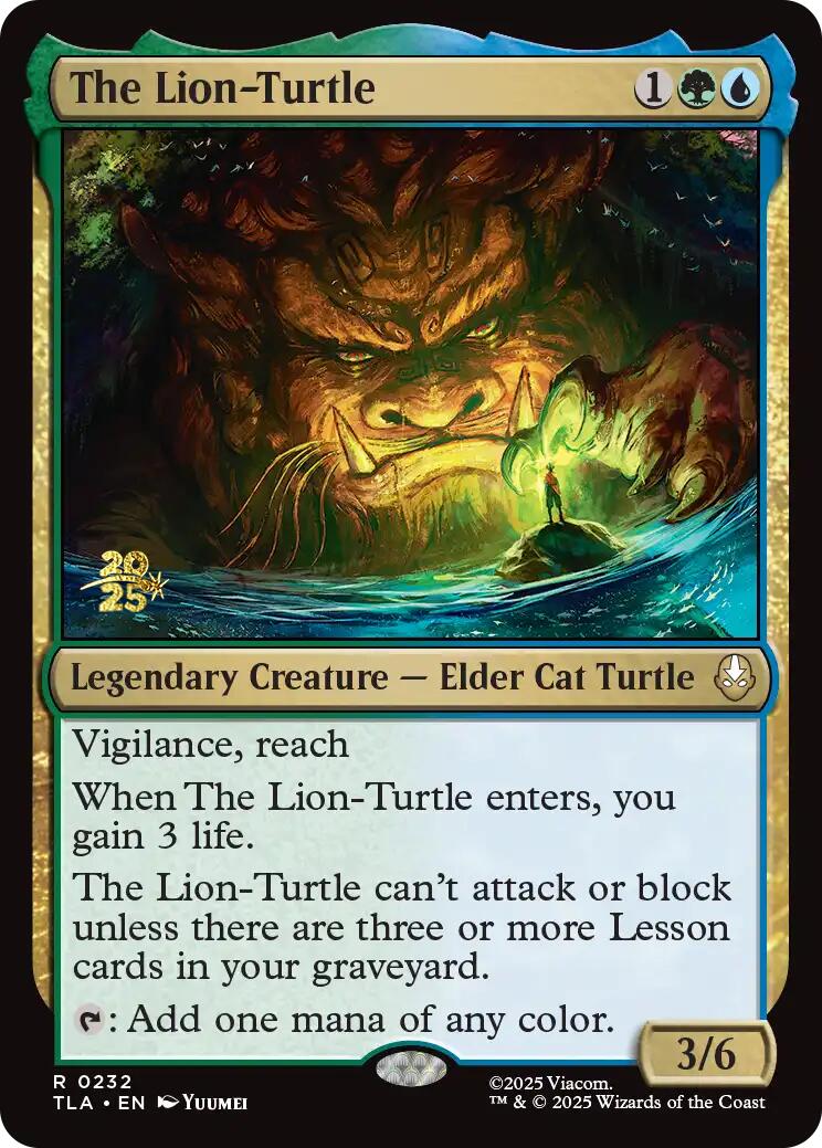 The Lion-Turtle [Avatar: The Last Airbender Prerelease Cards] | Gear Gaming Fayetteville