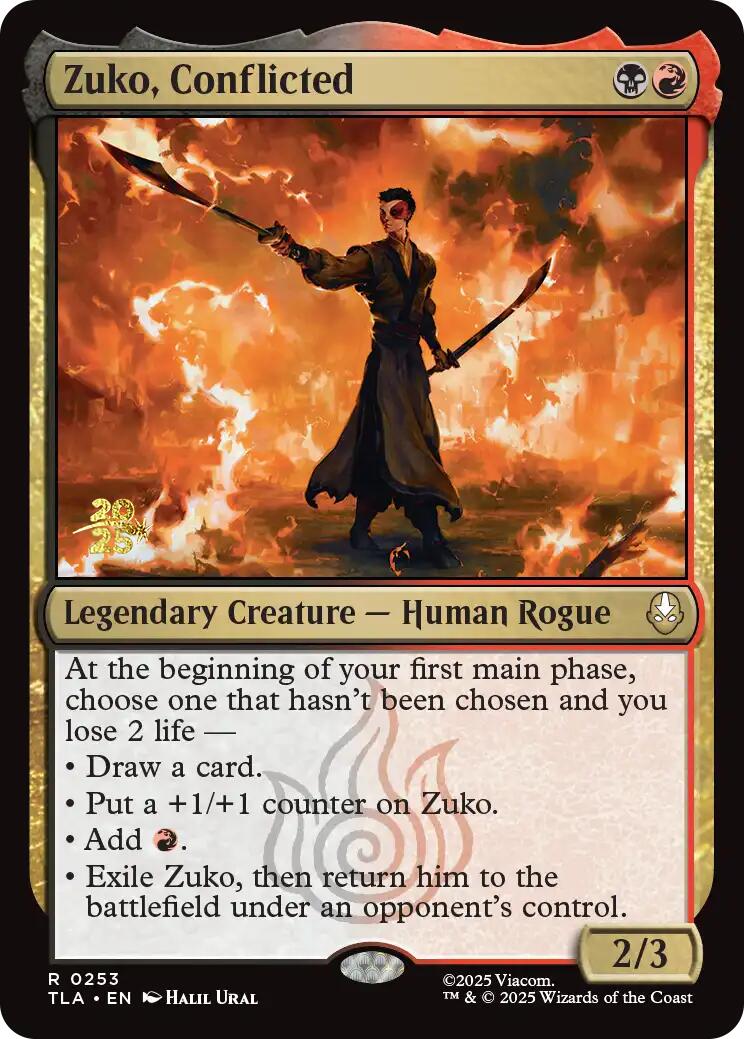 Zuko, Conflicted [Avatar: The Last Airbender Prerelease Cards] | Gear Gaming Fayetteville