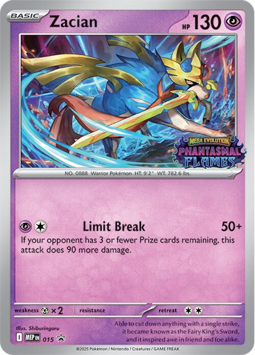 Zacian (015) (Prerelease) [Mega Evolution Promo] | Gear Gaming Fayetteville