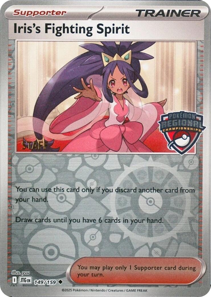 Iris's Fighting Spirit (149/159) (Regional Championships) (Staff) [League & Championship Cards] | Gear Gaming Fayetteville