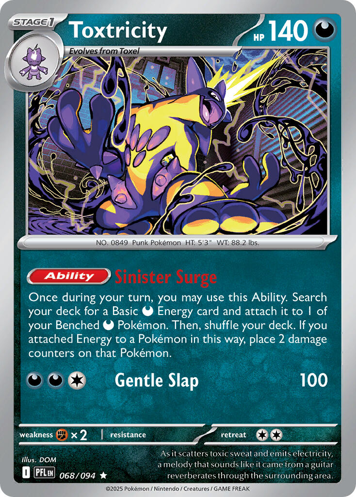 Toxtricity (068/094) (Theme Deck Exclusive) [Mega Evolution: Phantasmal Flames] | Gear Gaming Fayetteville