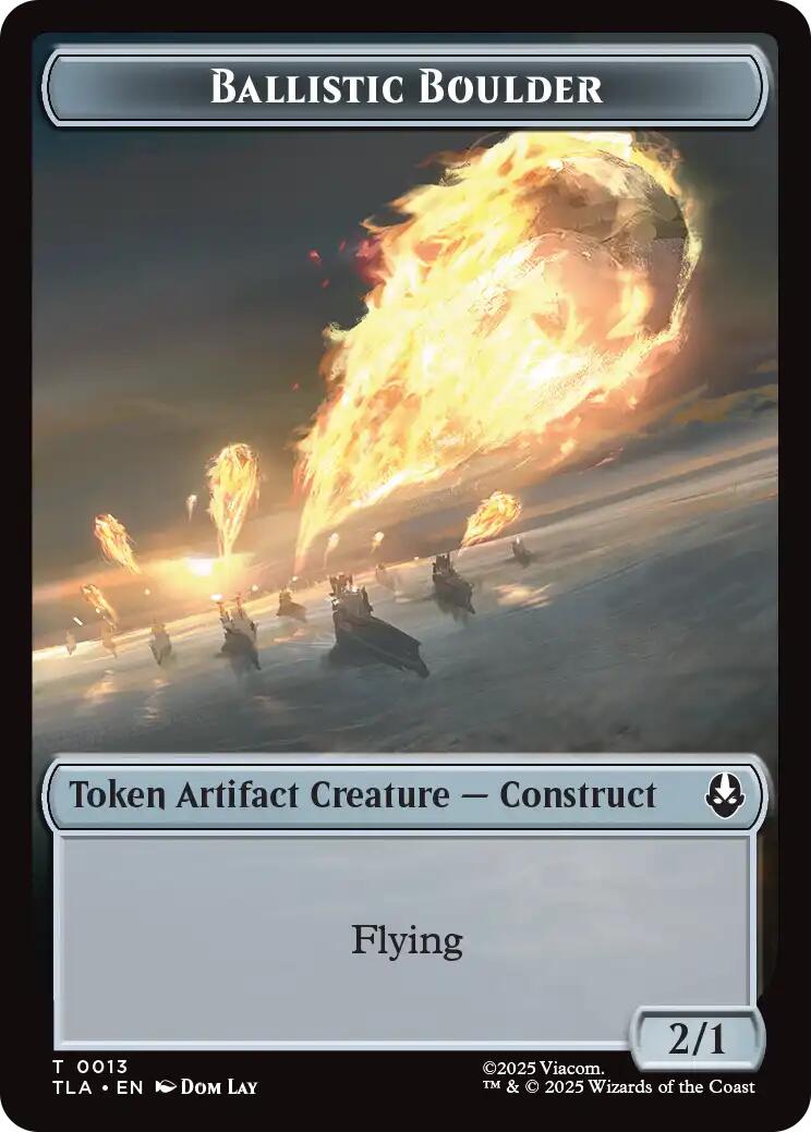 Ballistic Boulder // Soldier (0011) Double-Sided Token [Avatar: The Last Airbender Tokens] | Gear Gaming Fayetteville