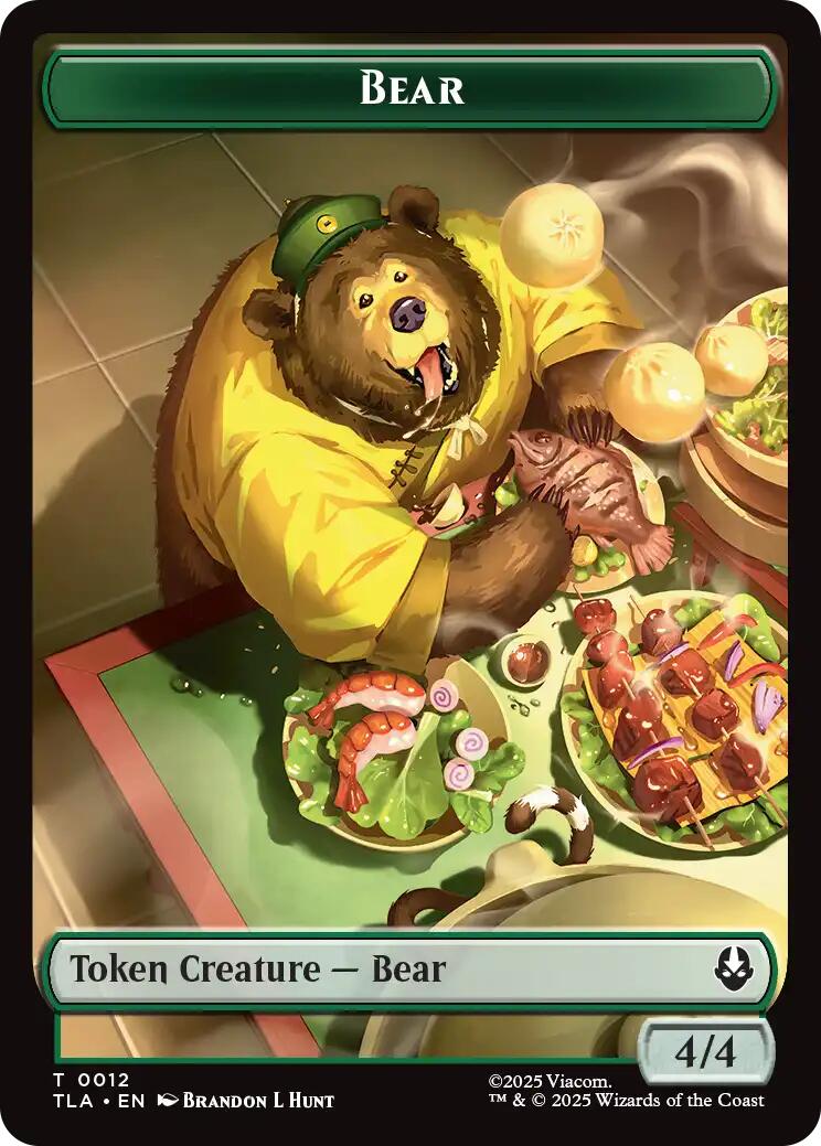 Bear // Food (0020) Double-Sided Token [Avatar: The Last Airbender Tokens] | Gear Gaming Fayetteville