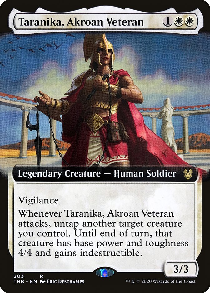 Taranika, Akroan Veteran (Extended Art) [Theros Beyond Death] | Gear Gaming Fayetteville