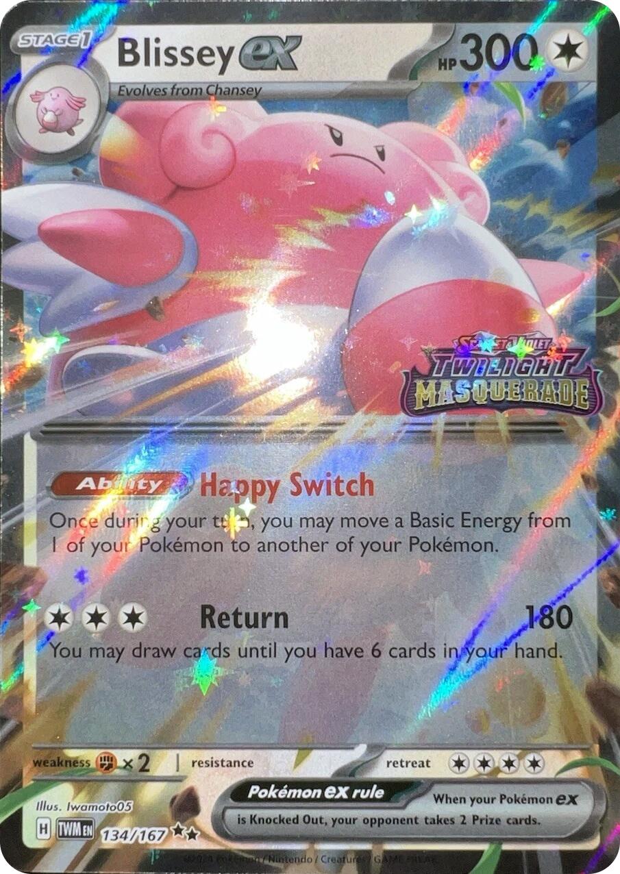 Blissey ex (134/167) (Cosmos Holo) [Scarlet & Violet: Twilight Masquerade] | Gear Gaming Fayetteville