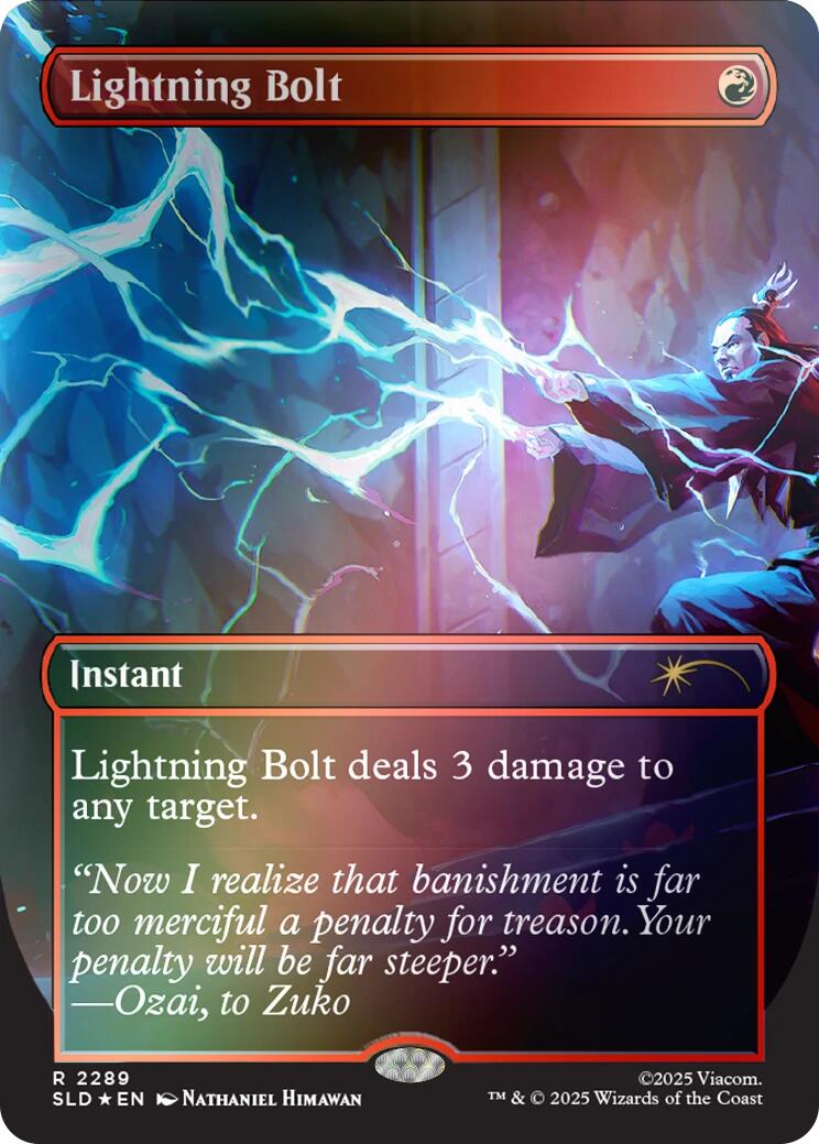 Lightning Bolt (2289) (Rainbow Foil) [Secret Lair Drop Series] | Gear Gaming Fayetteville