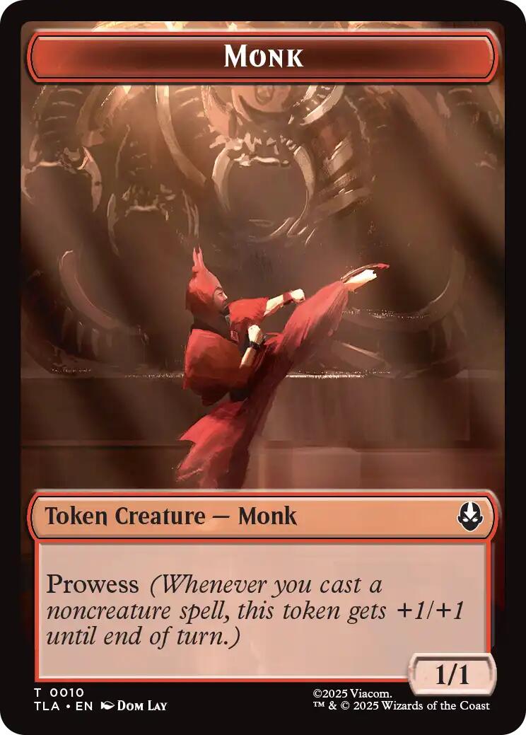 Monk // Clue (0017) Double-Sided Token [Avatar: The Last Airbender Tokens] | Gear Gaming Fayetteville