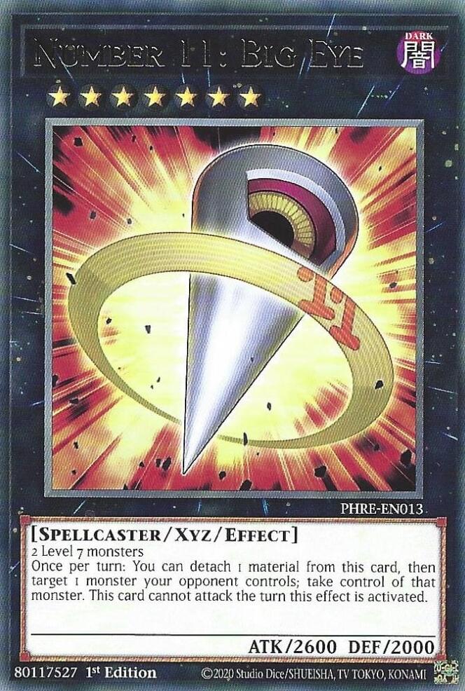 Number 11: Big Eye [PHRE-EN013] Rare | Gear Gaming Fayetteville