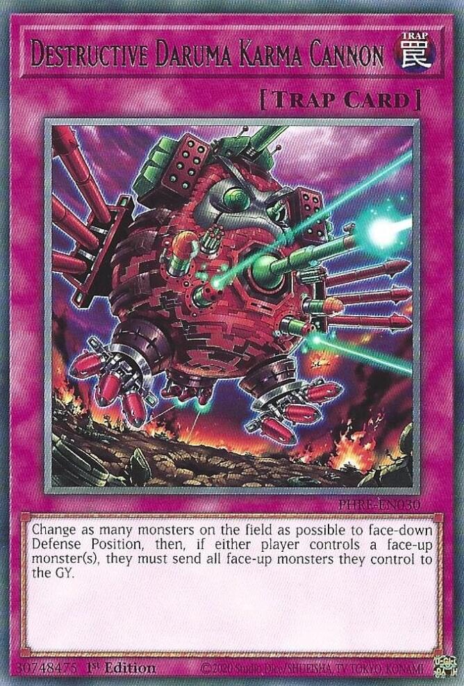 Destructive Daruma Karma Cannon [PHRE-EN030] Rare | Gear Gaming Fayetteville